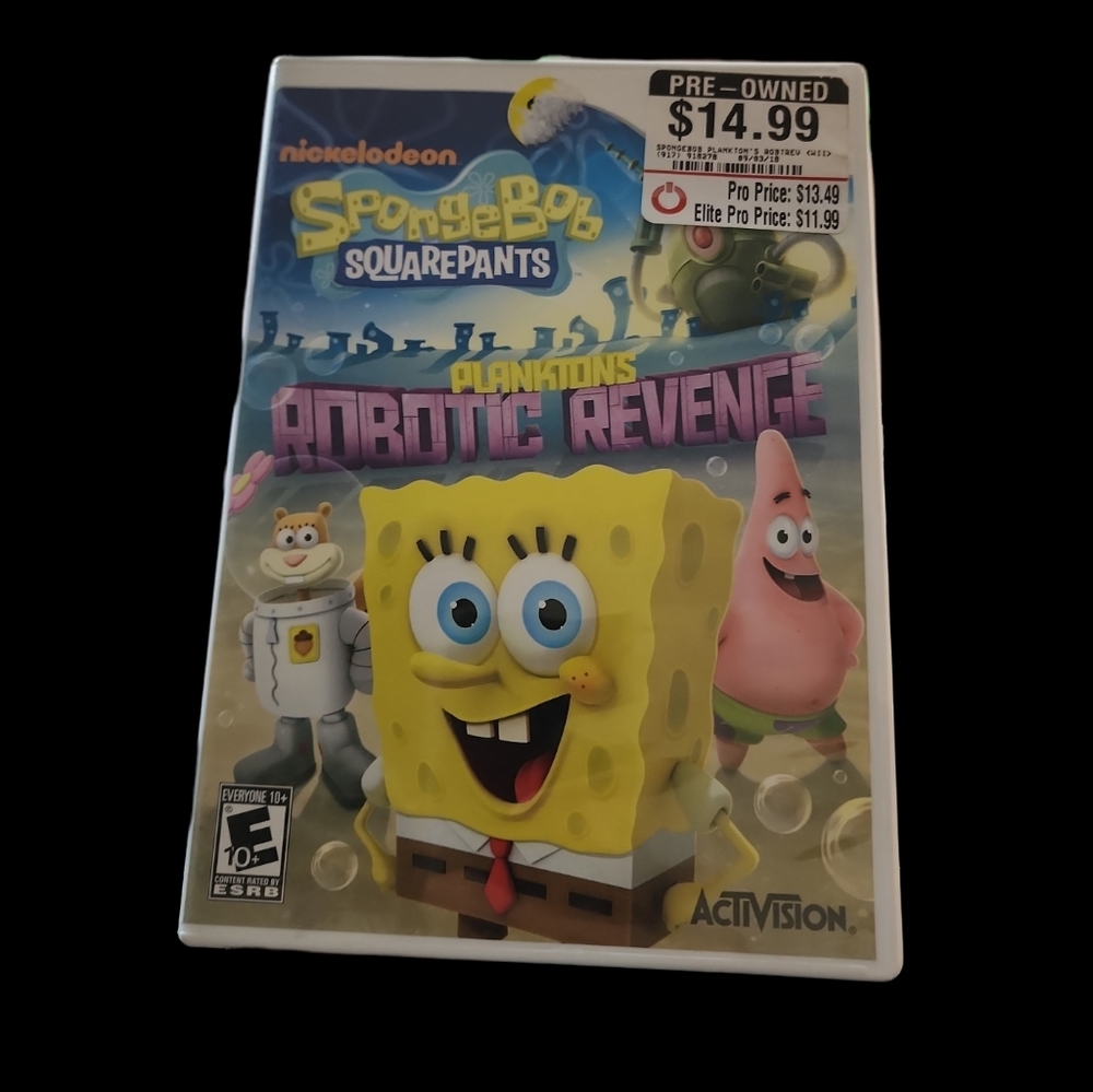 Nintendo Wii Nickelodeon SpongeBob Square Pants Planktons Robotic Revenge